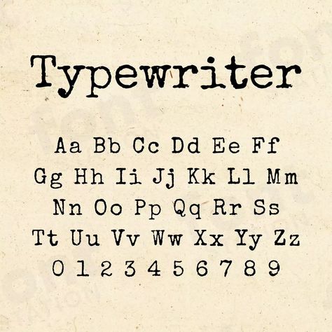 Typewriter Font in 2024 | Lettertypes, Lettertypen, Handlettering . #Typewriter_Number_Font #Typewriter_Alphabet_Font #Good_Writing_Fonts #Typewriter_Font_Numbers Journal Fonts Ideas, Typewriter Number Font, Typewriter Font Numbers, Typewriter Alphabet Font, Fonts With Numbers And Letters, Writing Fonts For Tattoos, Type Machine Font, Fonts For Wood Burning, Dark Fonts Alphabet