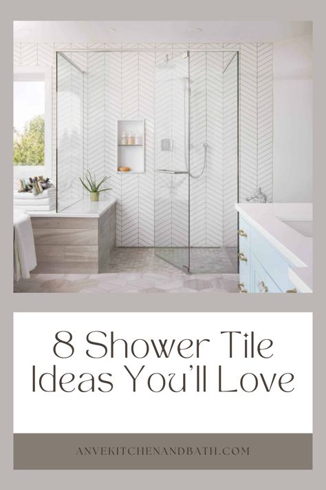 Shower Tile Ideas, bathroom design, bathroom remodel, tilde design Classic Bathroom Shower Tile Ideas, Shower Area Tiles Design, Standing Shower Tile Designs, White Tiles Shower Ideas, Contrast Shower Tiles, Bathroom Shower Tiles Ideas, White Shower Floor Tile Ideas, Small Shower Tile Designs, Mosaic Shower Wall Design