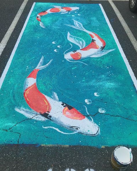 Sanrio Parking Spot, Chalk The Lot Ideas, Senior Parking Spaces Chalk Easy, Painting Ideas For Parking Spots, Parking Spots Painted, Aesthetic Senior Parking Spot, Painted Parking Spot Ideas, Parking Lot Painting Ideas, Parking Spots For Seniors