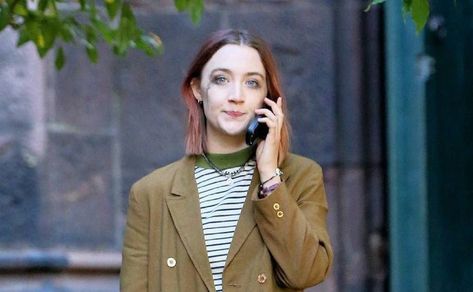 Red Hair, Hair, Lady Bird, A Woman, Building, Green, Red