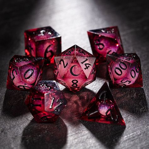 D D Dice, Dice Organization, Dnd Aesthetic Dice, Red Dnd Dice, Cool Dnd Dice, Dnd Room, Dice Holder, Dice Goblin, Dnd Gifts