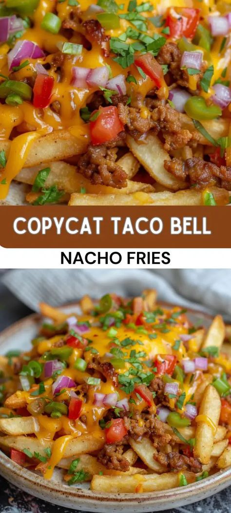 Taco Bell Nacho Fries, Taco Bell Nacho Cheese, Copycat Taco Bell, Cheese Dipping Sauce, Nacho Fries, Taco Bell Recipes, Fried Tacos, Seasoned Fries, Spicy Dipping Sauce