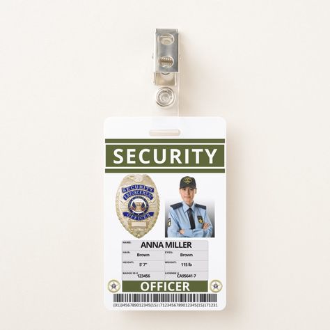 Barcode Logo, Security Badge, Photo Hair, Badge Template, Security Officer, Security Companies, Security Guard, 8th Of March, Star Wars Gifts