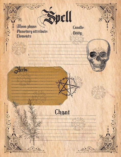 Printable Book Of Shadows Pages Free, Grimoire Book Pages, Grimoire Pages Ideas Book Of Shadows, Grimoire Title Page, Book Of Shadows Title Page, Diy Book Of Shadows Cover, Diy Grimoire Pages, Grimoire First Page, Grimoire Cover Page