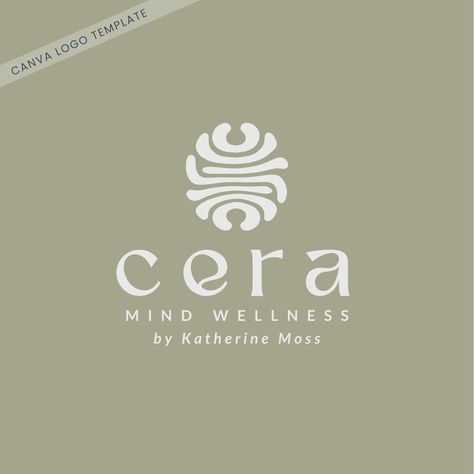 Transform your wellness brand with my modern yet bold logo design. This business logo template features an abstract circular symbol which is organic, modern and minimalist. Default colours are neutral beiges and olive green but can be changed to any other tones.  This branding kit features four logo variants - both main, alternate and two round ones which can be used as watermarks. This type of logo design would suit a variety of businesses such as spa, mental health business, coaching, therapis Nonprofit Logo Design, Health Branding Design, Health And Wellness Branding, Minimalist Branding Design Logo, Wellness Spa Design, Holistic Logo Design, Symbol For Change, Art Studio Logo, Mental Health Logo