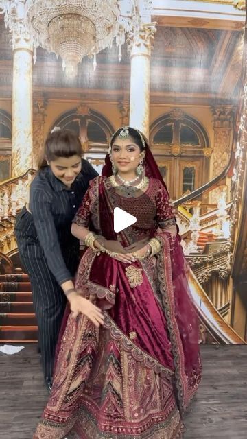 2.3M views · 92K likes | 𝗕𝗶𝗷𝗮𝗹 𝗚𝗮𝗱𝗮 𝗠𝗮𝗸𝗲𝗼𝘃𝗲𝗿𝘀 on Instagram: "Day - 143 ✅ In Which style you can Drape this Dupatta?

A) Western
B) Traditional 

To WIN Amazing Gifts 🎁 on Daily Basis 👇🏼

1. Comment Your Answers A Or B
2. Share This Reel in your stories & Tag @bijalgadamakeovers 

We Will Select Lucky Winner Daily & It Will Be Announced On Instagram Story 👍

To claim Gift Send your postal address within 24 hours👍

#bijalgadamakeovers #mua #makeup #fashion" Lehenga Shawl Draping Styles, Duppta Draping Styles On Lehnga, Dupatta Draping Styles, Khada Dupatta, Velvet Dupatta, Latest Bridal Lehenga, Reception Lehenga, Lace Saree, Amazing Gifts