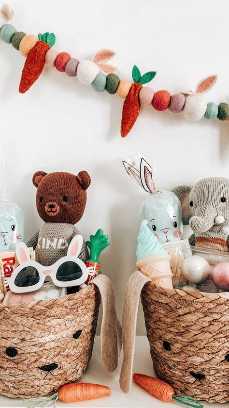 tiffanymamone on Instagram: DIY Easter bunny baskets 🐰 Baskets are from @target dollar spot Just cut felt ears, eyes and nose. Use thread for whiskers and mouth.… Diy Easter Bunny, Easter Bunny Basket, Target Dollar Spot, Bunny Basket, Instagram Diy, Diy Easter, Easter Diy, Decorative Wicker Basket, Easter Bunny