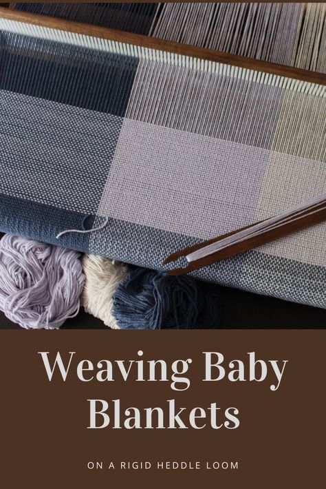 Buffalo Plaid Baby Blanket, Loom Blanket, Rigid Heddle Weaving Projects, Weaving Patterns Loom, Rigid Heddle Weaving Patterns, Weaving Patterns Design, Rigid Heddle Loom, Weaving Loom Diy, Weaving Loom Projects