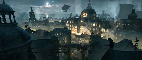 ArtStation - Steampunk Train Station