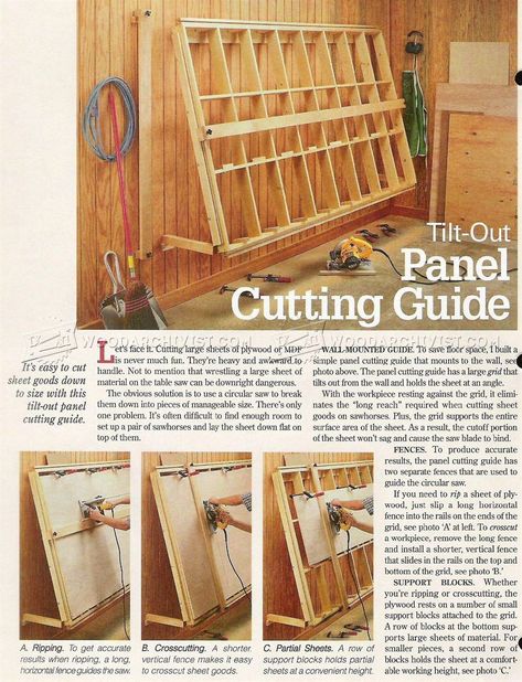 #562 Vertical Panel Saw Plans - Circular Saw Panel Saw Diy How To Build, Panel Saw, Panel Saws, Workshop Layout, Workshop Plans, Woodworking Shop Projects, Wood Crafting Tools, Wood Shop Projects, Woodworking Workbench