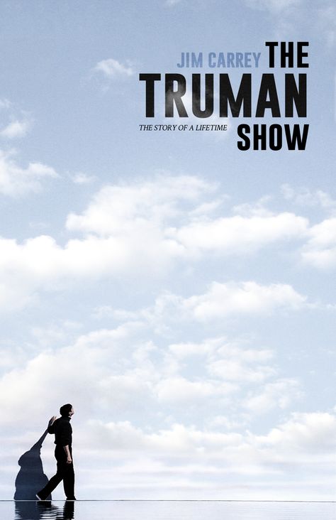 The Truman Show (1998) [10001545] Simple Movie Posters, Art Trace, Retro Film Posters, Ono Daisuke, 1990s Nostalgia, Movie Design, The Truman Show, Film Vintage, Iconic Movie Posters