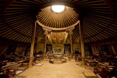 Inside a 13th century Mongolian Ger Mongolian Tent, Mongolian Ger, Mongolian Yurt, Queen Of Shadows, Yurt Tent, A Loaf Of Bread, Genghis Khan, Empire Of Storms, Loaf Of Bread