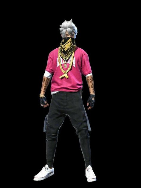 Free Fire Png, Fire Png, Character Logo, Free Fire, Home Ideas, Hip Hop, Tattoos, Pink, Black