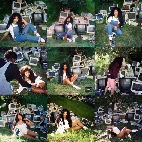 Sza Photoshoot Nature, Album Cover Remake, Sza Ctrl Outfit, Sza Ctrl Photoshoot, Ctrl Photoshoot, Sza Ctrl Album Cover, Ctrl Album Cover, Album Cover Photoshoot, Sza Album Cover