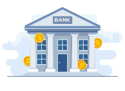 Bank Drawing, Bank Drawing Building, Bank Robbery Illustration, Bank Illustration, Bank Clipart, Bank Vault Illustration, Banking And Finance Background, Banks Building, Building Illustration