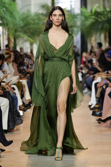 Elie Saab Spring, Elie Saab Couture, Spring 2025, Spring Fashion Trends, Festival Dress, Printed Silk, Fashion Show Collection, Elie Saab, Silk Top