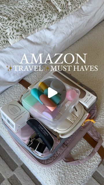 Alli Havrilla on Instagram: "☀️☀️AMAZON TRAVEL MUST HAVES ☀️☀️

Who is ready for a vacation?! 🙋🏻‍♀️🙋🏻‍♀️ We are headed back to Disney this summer and I am SO EXCITED!!

Comment “SHOP” for all my travel necessities!! 

1. Over the door toiletry bag: This is a game changer to keep everything organized in the bathroom when there is limited space 
2. Compression packing cubes: These are my new favorite items fit everything I need in less bags
3. Silicone makeup brush and sponge holder: perfect to keep them clean and organized 
4: Neutral Makeup bag: I love all the additional pockets
5: Travel containers: These are perfect so you don’t have to lug full size products around 🙌🏻
6: Silicone covers: These are so fun and perfect to keep your products from spilling in your bags! 
7: Portable lu Toiletry Organization, Travel Bathroom, Travel Containers, Travel Container, Silicone Makeup, Travel Necessities, Amazon Travel, Travel Finds, Travel Must Haves