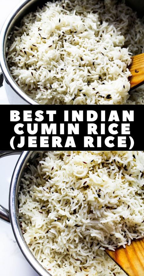 Indian Restaurant Basmati Rice, Instapot Basmati Rice White, Indian Brown Rice Recipes, How To Make Indian Rice, Recipes With Cumin Powder, Indian Basmati Rice Recipes, Indian Style Rice, Banza Rice Recipes, Basmati Rice Recipes Indian