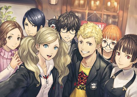 Persona 5 already has quite the fan art following, cultivated since release in Japan - Page 3 - NeoGAF Ren X Haru Persona, Futaba And Ryuji, Ryuji And Futaba, Rp Friends, Bob Curls, Persona 5 Memes, Atlus Games, Persona Five, Phantom Thieves