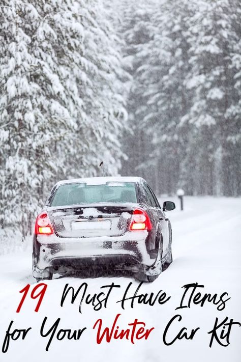 Car Emergency Kit List, Winter Emergency Kit, Winter Car Kit, Winter Emergency Car Kit, Snowy Outside, Car Safety Kit, Winter Preparedness, Car Survival Kits, Car Checklist