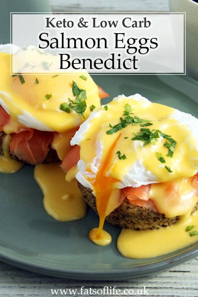 Posh Breakfast, Salmon Eggs Benedict, Veggie Keto, Smoked Salmon Breakfast, Keto Breakfast Muffins, Smoked Salmon And Eggs, Low Carb Salmon, Salmon Breakfast, Egg Benedict