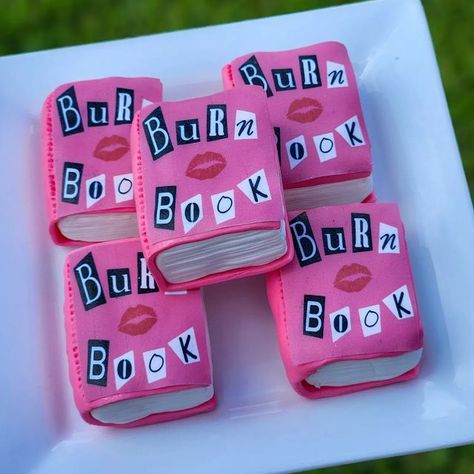 Mean Girls Birthday Party Theme, Luxury Sweets, Dessert Business, Treat Maker, Mean Girls Party, Girls Night Movies, 14th Birthday Cakes, Book Themed Party, Book Cupcakes