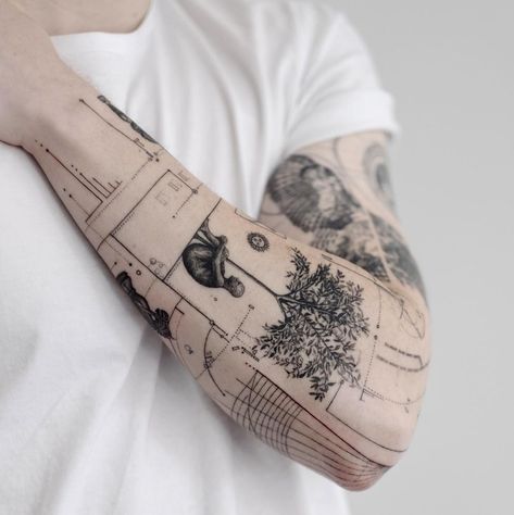 Oscar Akermo on Instagram: “Healed shot of Jack’s arm🔥 #tattoo” Scrapbook Tattoo, Oscar Akermo, Moving On Tattoos, Simple Arm Tattoos, Panda Tattoo, Back Tattoo Women, Tattoo Work, Tattoos Ideas, Tattoo Ink