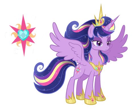 Queen Twilight by TheCheeseburger on DeviantArt Crystal Ponies, Crystal Princess, Princess Cadence, Mlp Twilight, My Little Pony Poster, Celestia And Luna, Unicorn Drawing, My Little Pony Princess, Princess Twilight Sparkle