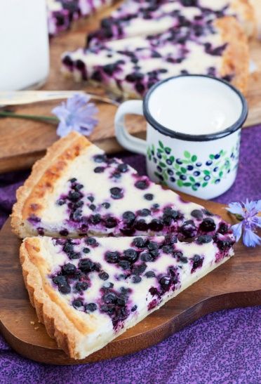 Honey Ricotta, Blueberry Honey, Ricotta Tart, Blueberry Tart, Tart Filling, Honey Cinnamon, Slow Cooker Desserts, Blueberry Recipes, Sweet Pie