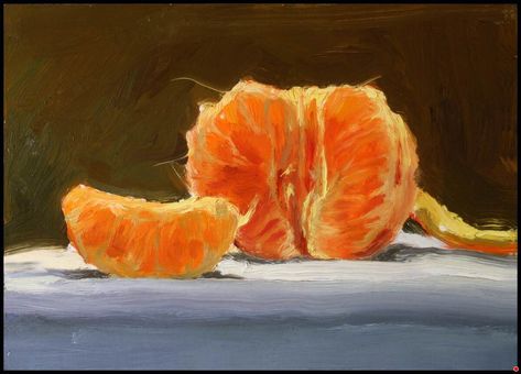 Peeled Mandarine by Judith Cameron Orange Peal, Vegetable Painting, Painting A Day, Art Alevel, Daily Painting, Mandarin Orange, Food Drawing, Natural Forms, Reference Photos