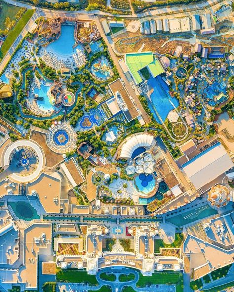 Water Park Design Plan, Water Village, Aqua Park, City Layout, Archi Design, Park Landscape, Parc D'attraction, Ocean Park, Parking Design