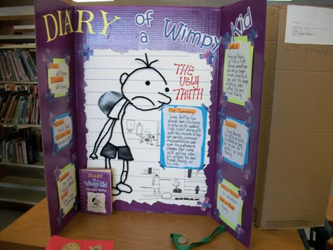 Storyboard Ideas For School, School Book Project Ideas, Book Report Poster Ideas, Book Project Ideas High School, Reading Fair Projects, School Project Ideas, Tri Fold Poster, Reading Fair, Book Report Projects