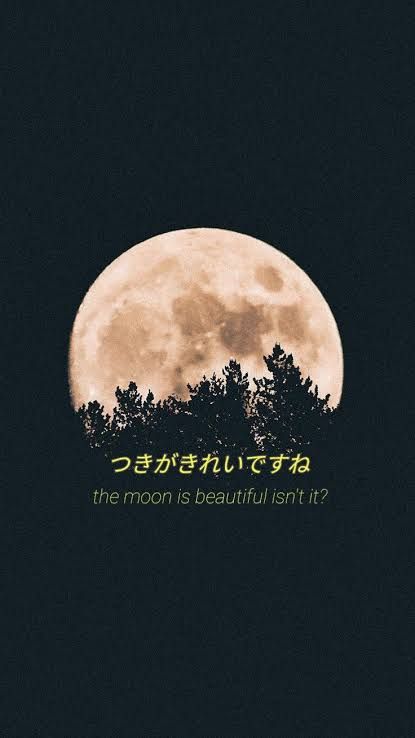 Japanese Word For Moon, The Moon Is Beautiful Isn't It Tattoo, I Love You Japanese Aesthetic, Love You In Japanese, The Moon Is Beautiful Isn't It In Japanese, Beautiful Japanese Quotes, The Moon Is Beautiful Isn't It Aesthetic, Wallpaper Japanese Words, Japanese Quotes Aesthetic Wallpaper