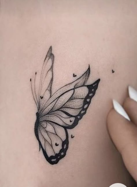 Landing Butterfly Tattoo, Masculine Butterfly Tattoo, Artist Tattoo Ideas, Tattoo Ideas Unique, Unique Butterfly Tattoos, Tattoo Artist Tattoo, Tattoo S, Tato Minimal, Catrina Tattoo