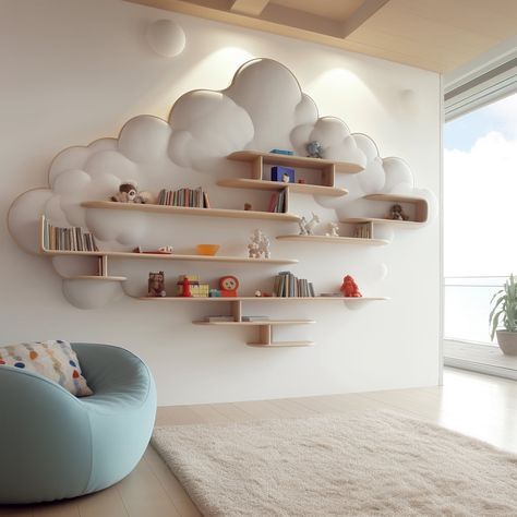 Introducing the Nimbus Shelf, a cloud-inspired storage solution that brings a touch of celestial charm to your home. Crafted to resemble billowing cumulus clouds, this floating shelf offers a whimsical yet functional addition to any room. Elevate your decor with the beauty of the heavens with the Nimbus Shelf. Conceptual AI Art Follow @ecosapiens for more! Cloud Shelf, Cumulus Clouds, The Heavens, Floating Shelf, Storage Solution, Floating Shelves, Storage Solutions, The Beauty, Floating