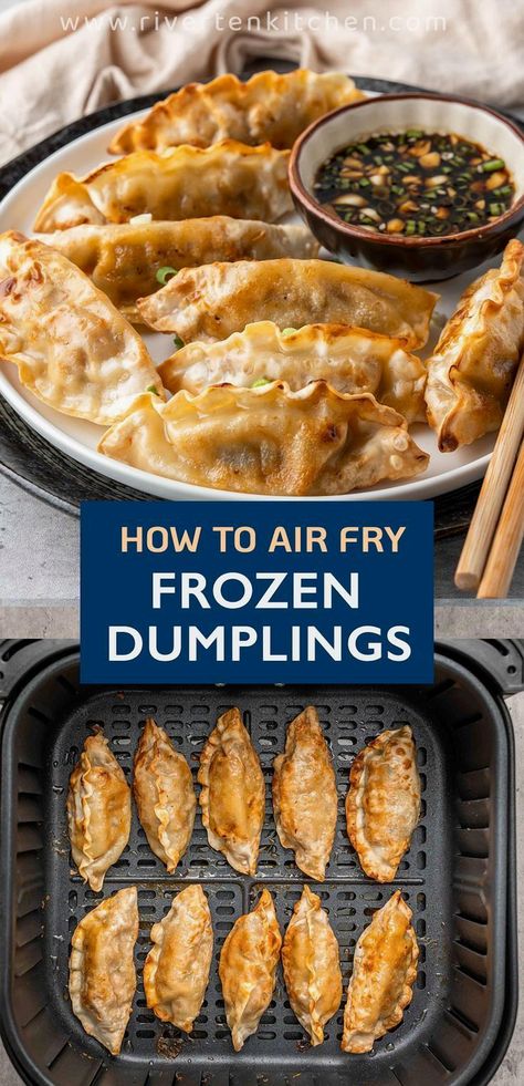 Whip up a speedy and delightful dinner with air fryer frozen dumplings, ideal for those hectic weeknights. With minimal ingredients, you can enjoy a tasty and fulfilling meal in no time. Frozen Dumplings, Quick Snacks, Quick Dinner, Quick Easy, Dumplings, Food App, Food Waste, Meal Planner, Quick Meals