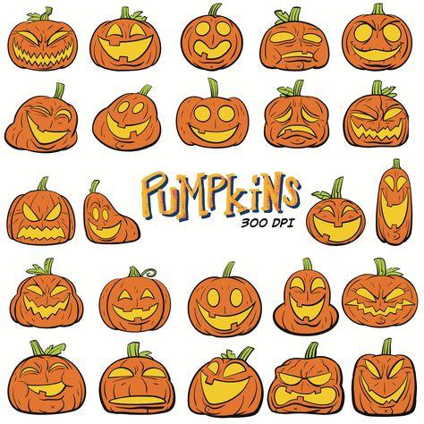 Cute Simple Jack O Lantern, Jack O Lanterns Faces, Funny Jack O Lantern Ideas, Retro Jack O Lantern, Simple Jack O Lantern Ideas, Traditional Jack O Lantern Faces, Goofy Jack O Lantern Faces, Cartoon Jack O Lantern, Cute Jack O Lantern Drawing