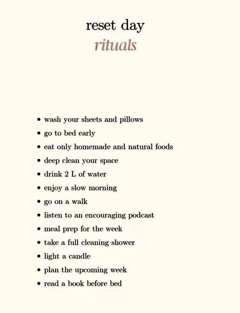 Reset Day, Productivity Aesthetic, Life Organizer, Character Vibes, Winter Arc, Fried Beef, Hot Girl Summer, Get My Life Together, Journal Writing Prompts