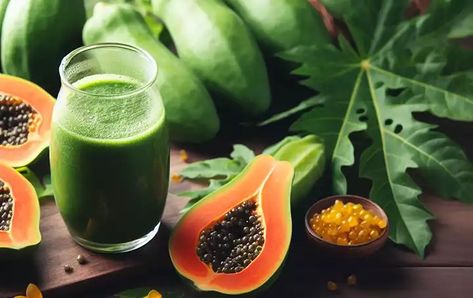 Papaya Leaves: A Versatile Natural Remedy for Health and Wellness Papaya Leaf Tea, Papaya Leaves, Papaya Leaf, Papaya Tree, Holistic Approach To Health, Natural Remedy, Tea Recipes, Juicing Recipes, Digestive Health