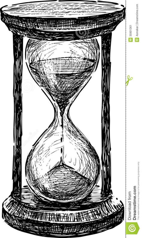 Illustration about Vector sketch of an old hourglass. Illustration of hourglass, white, ancient - 35901361 Black, Disney Tattoos, Hourglass Drawing, Vector Sketch, Pencil Drawing, Stock Vector, I Hope, Stock Images, Pencil