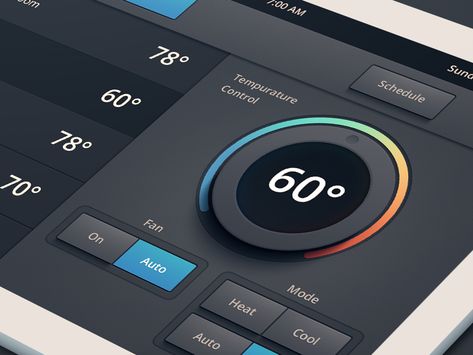 Smart Panel, Car Ui, Ux Inspiration, Air Conditioner Repair, Furnace Repair, Gui Design, Air Conditioning Repair, Mobile Ui Design, Application Design