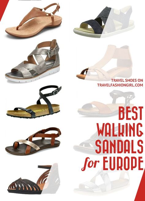 "What are the best walking sandals for Europe?" TFG readers share what styles and brands they used and loved for their recent trips to Europe! #traveltips #travelfashiongirl #travelshoes #sandals European Trip Outfits, Walking Sandals Travel, Suitcases For Travel, Best Travel Sandals, Italy In The Summer, Europe In The Summer, Comfortable Walking Shoes Women, Italy In Summer, Best Walking Sandals