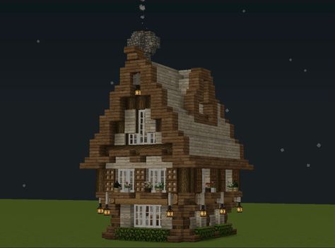 minecraft cute house Birch Wood House Ideas Minecraft, Oak And Birch Minecraft House, Birch Houses In Minecraft, Birch Wood House Minecraft, Birch Minecraft House, Minecraft Birch House Ideas, Minecraft Birch House, Birch House Minecraft, Minecraft Cute House