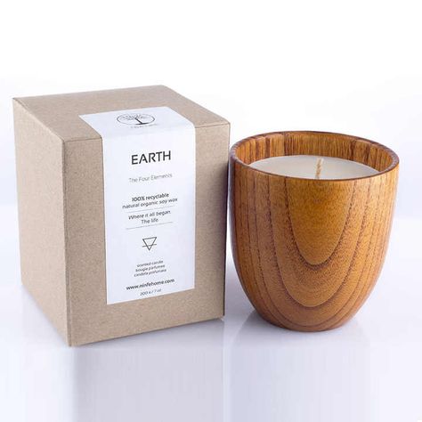 Unique Candle Containers, Soy Candle Business, Unique Candle Jars, Earthy Candles, Wood Scented Candles, Candle Science, Unusual Candles, Reusable Candle, Candle Vessels