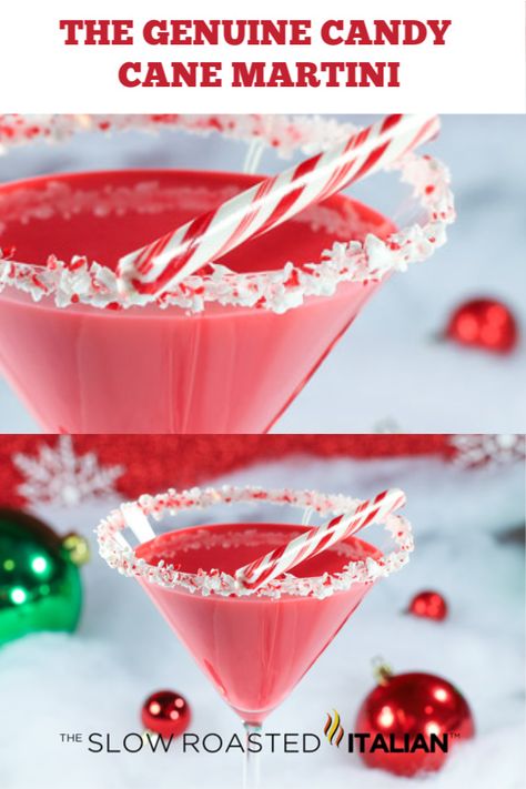 Candy Cane Cocktail Recipe, Candy Cane Martini Recipe, Candy Cane Cocktail, Candy Cane Martini, Peppermint Vodka, Peppermint Martini, Christmas Drinks Alcohol Recipes, Festive Holiday Cocktails, Christmas Drinks Recipes