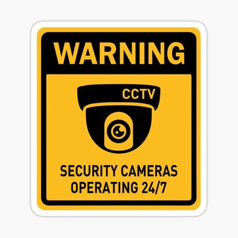 It is a warning sticker for your home or office. #cctvsticker #cctvsign #cctvcamerasign #cctvsignsticker #videosurveillancesign #securitysystemsign #securitysistemsticker #securitysurveillancesign Warning Sticker, Cctv Surveillance, Sign Sticker, Cctv Security Cameras, Warning Sign, Security Surveillance, Video Surveillance, Cctv Camera, Warning Signs