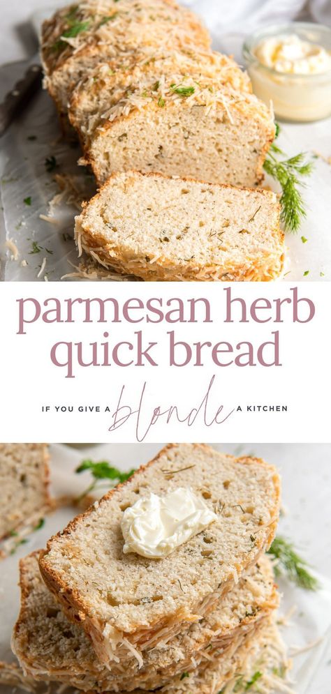 Herb Quick Bread, Savory Quick Bread, Savory Bread Recipe, Quick Bread Recipe, Baked Recipes, Herb Bread, Baking Bread Recipes, Savory Bread, Savoury Baking