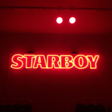 STARBOY - The Weeknd @maaaeva Red Neon, The Weeknd, Neon Sign, Neon, Red