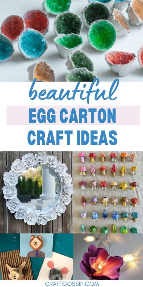 Egg Carton Projects, Egg Crate Crafts, Egg Carton Crafts For Adults, Egg Container Craft, Egg Carton Wreath, Egg Box Crafts, Egg Carton Crafts For Kids, Barn Craft, Egg Carton Craft