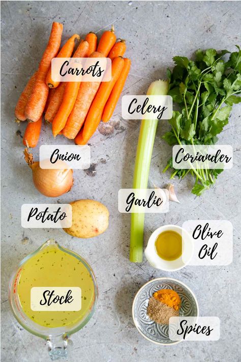 Carrot Cilantro Soup, Carrot And Coriander Soup Maker, Coriander Soup Recipes, Carrot Coriander Soup Recipe, Carrot Coriander Soup, Carrot And Coriander Soup Recipe, Carrot Soup Recipes Healthy, Corriander Recipes, Curry Carrot Soup